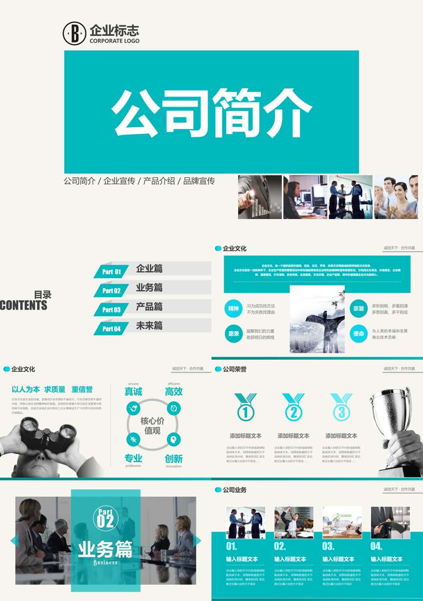 介绍宣传 (5)企业宣传PPT模板